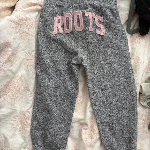 Roots Kids Gray and Gold Sweatpants - Picture 2 of 2